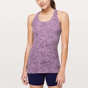 Lululemon cool racerback II *nulu 8 arabesque Antionette smoky quartz
